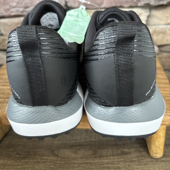 Rawlings League Turf Mens Shoes 8 D Black White Leather Lace-Up Baseball Cleats - Picture 5 of 16